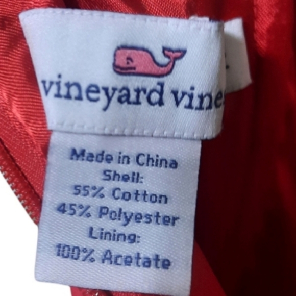 Red Strapless Vineyard Vines Party Dress - Picture 2 of 3